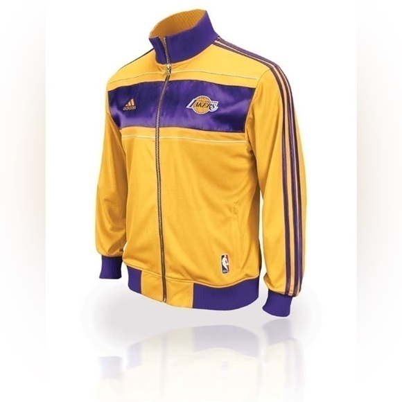 VINTAGE Adidas Los Angeles Lakers 16X Champs Banners Ring Ceremony Jacket 2010